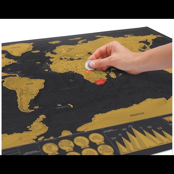 Scratch-off World Map - Picture 3 of 6